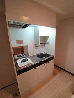 ツインクレスト童夢Ⅰの1口コンロ設置済み