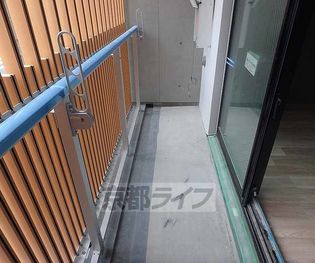 京都府京都市上京区南上善寺町の賃貸マンションのバルコニです。