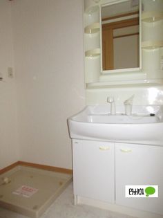 グレースコートAの洗面脱衣室