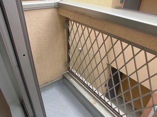 サザン宝蔵院Bのベランダ